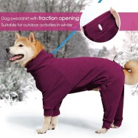 Four-Legged Warm Fleece Pajama Coat for Dog
