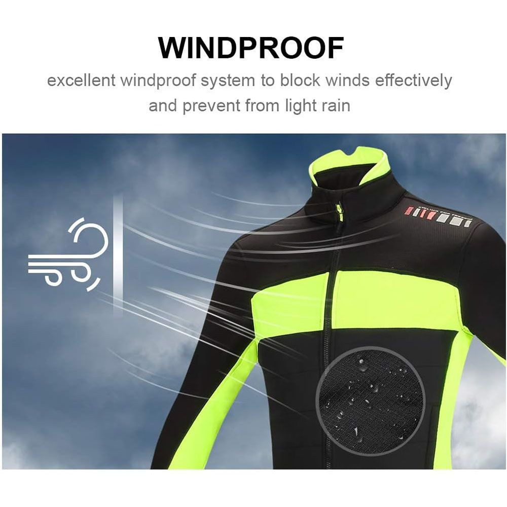 Men’s Windproof Jacket - 3-Layer Design, Night Safety Reflective