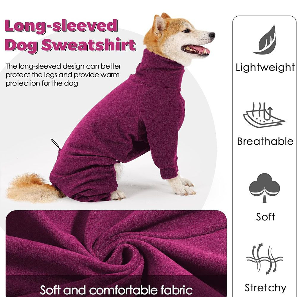 Four-Legged Warm Fleece Pajama Coat for Dog
