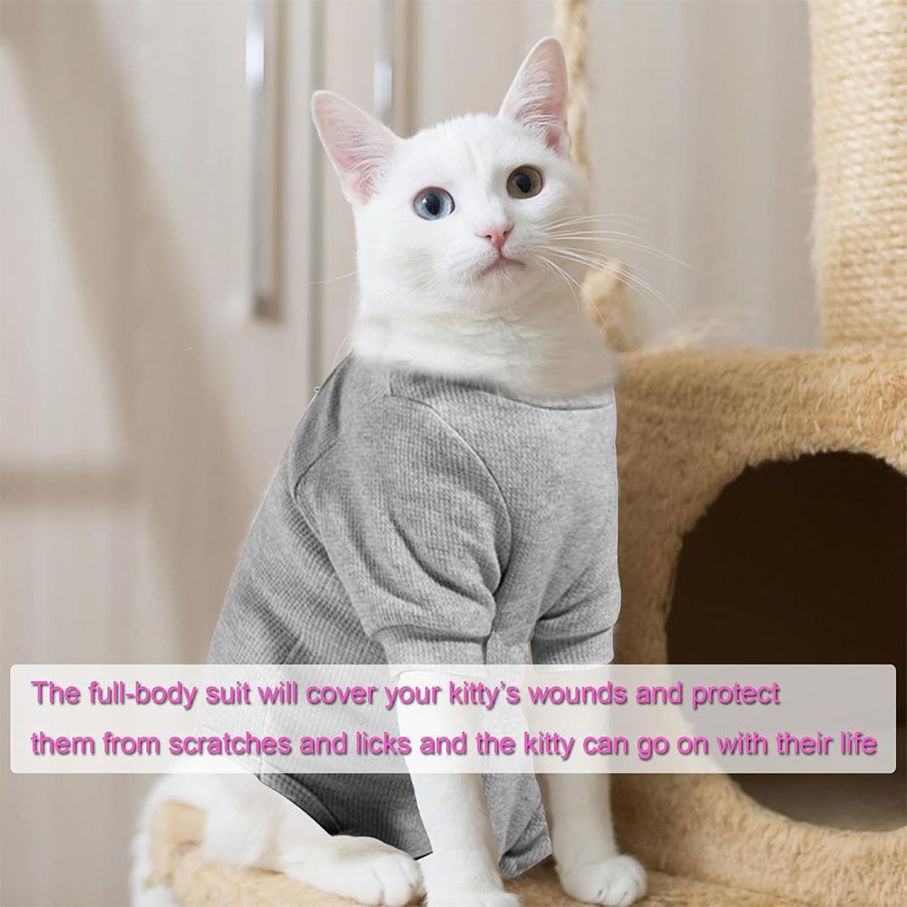 Onesie Recovery Suits  for Cat Pet Wound Care