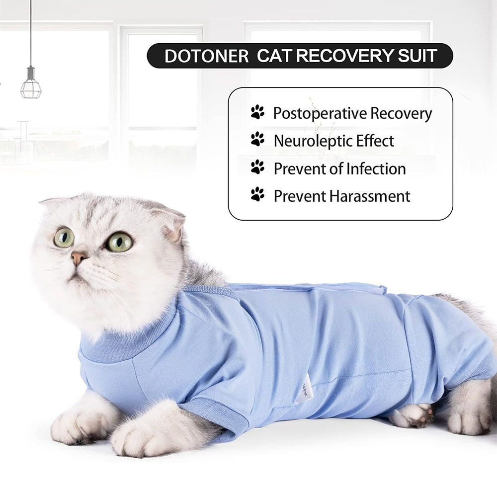 Spay Neuter Cat Recovery Suit with Full Legs