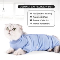 Spay Neuter Cat Recovery Suit with Full Legs