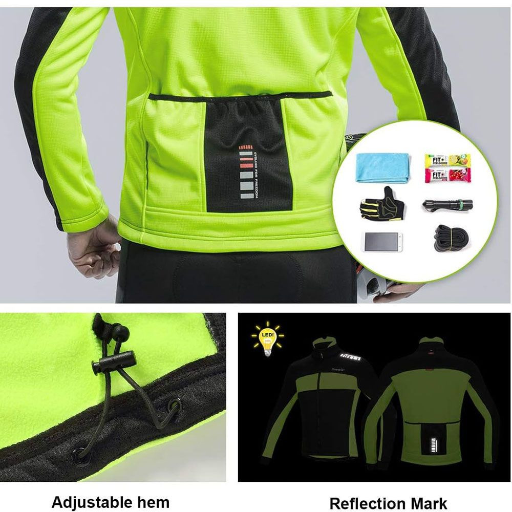 Men’s Windproof Jacket - 3-Layer Design, Night Safety Reflective