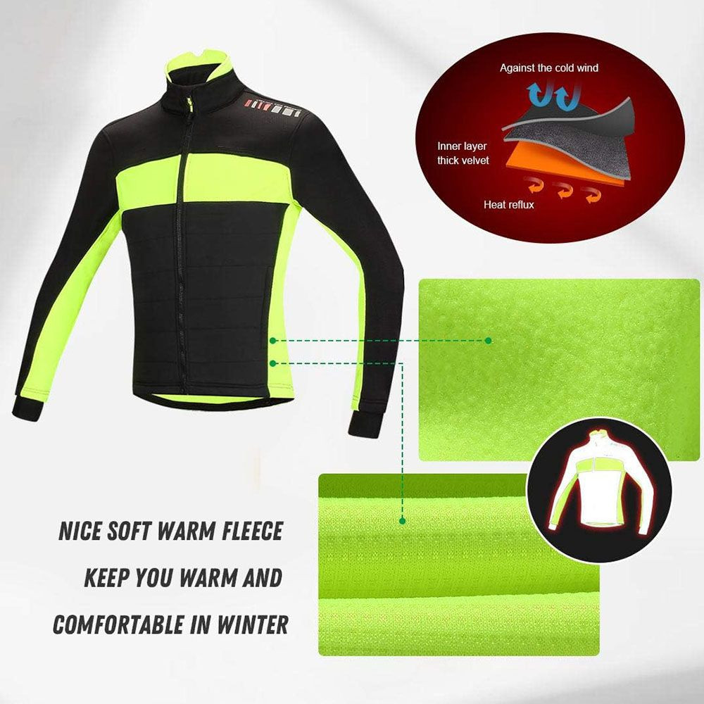 Men’s Windproof Jacket - 3-Layer Design, Night Safety Reflective
