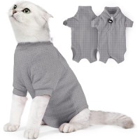 Onesie Recovery Suits  for Cat Pet Wound Care