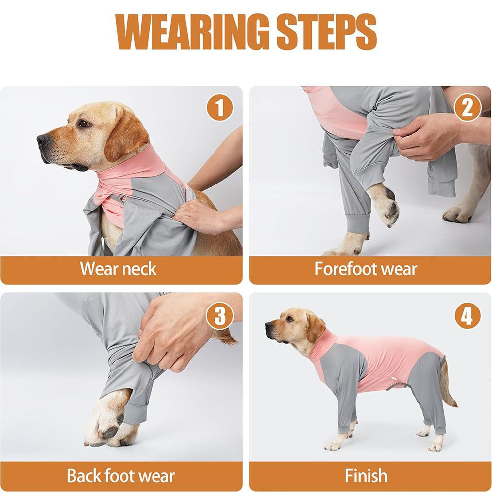 Pet Recovery Suit Dog Pajamas High Elasticity Comfortable to Wear Jumpsuit