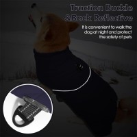 Dog Autumn and Winter Warm Padded Coat with Leash Vest