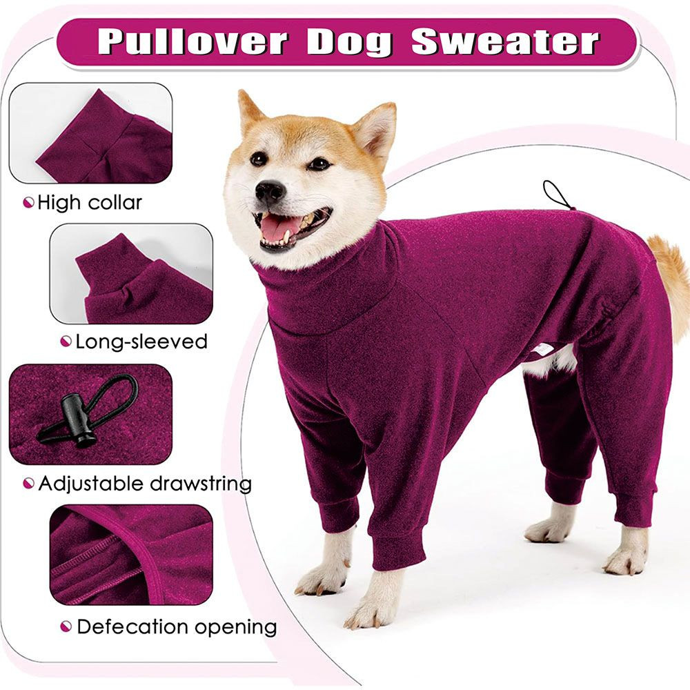 Four-Legged Warm Fleece Pajama Coat for Dog