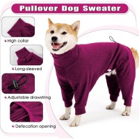 Four-Legged Warm Fleece Pajama Coat for Dog