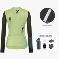 Women’s Pro Long Sleeve Cycling Jersey with Full Zipper