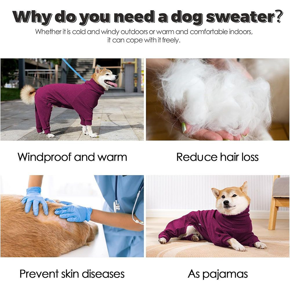 Four-Legged Warm Fleece Pajama Coat for Dog