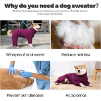 Four-Legged Warm Fleece Pajama Coat for Dog
