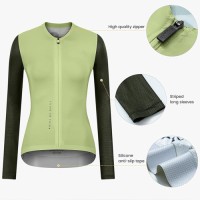 Women’s Pro Long Sleeve Cycling Jersey with Full Zipper